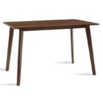 Βρες το Τραπέζι Benson pakoworld MDF σε καρυδί απόχρωση 120x75x75εκ σε μοναδική τιμή στο clickforshop.gr