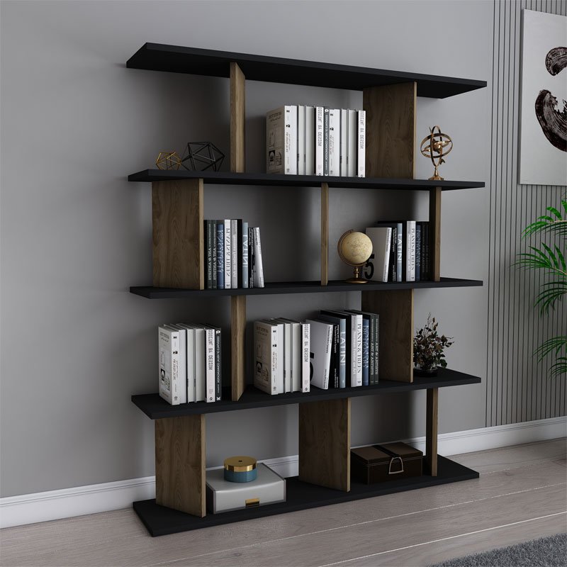 Βρες το Βιβλιοθήκη Ratu pakoworld sonoma-μαύρο 120x24