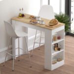 Βρες το Τραπέζι μπαρ Riff pakoworld λευκό-sonoma 120x50x100εκ σε μοναδική τιμή στο clickforshop.gr