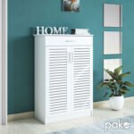 Βρες το Παπουτσοθήκη-ντουλάπι SANTE pakoworld 20 ζεύγων σε λευκή απόχρωση 80x37x123εκ σε μοναδική τιμή στο clickforshop.gr
