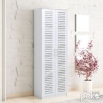 Βρες το Παπουτσοθήκη-ντουλάπα SANTE pakoworld 21 ζευγών σε λευκή απόχρωση 60x37x183εκ σε μοναδική τιμή στο clickforshop.gr