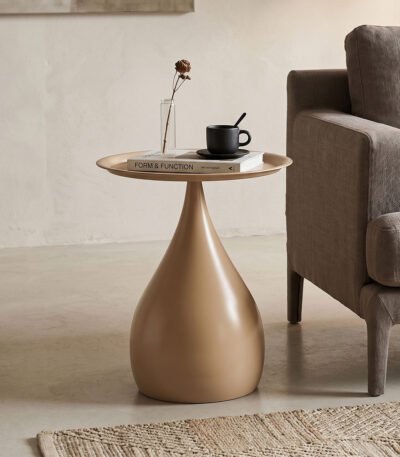 Βρες το Βοηθητικό τραπέζι Samino pakoworld μέταλλο cappuccino Φ39x46εκ σε μοναδική τιμή στο clickforshop.gr