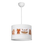 Βρες το Παιδικό φωτιστικό οροφής Wooda pakoworld led E27 πολύχρωμο PVC Φ30x20εκ σε μοναδική τιμή στο clickforshop.gr