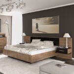 Βρες το Κρεβάτι Romilly pakoworld μαύρο gloss-καρυδί 160x200εκ σε μοναδική τιμή στο clickforshop.gr