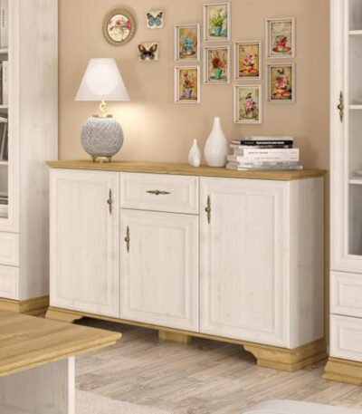 Βρες το Μπουφές Jaden pakoworld golden oak-λευκό antique 137