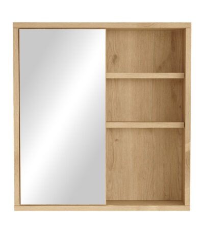 Βρες το Ντουλάπι μπάνιου Bagno με καθρέπτη pakoworld oak 60x14.5x63.6εκ σε μοναδική τιμή στο clickforshop.gr