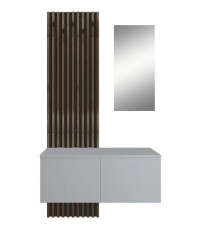 Βρες το Έπιπλο εισόδου Arika pakoworld λευκό-sonoma 100x37x199.5εκ σε μοναδική τιμή στο clickforshop.gr