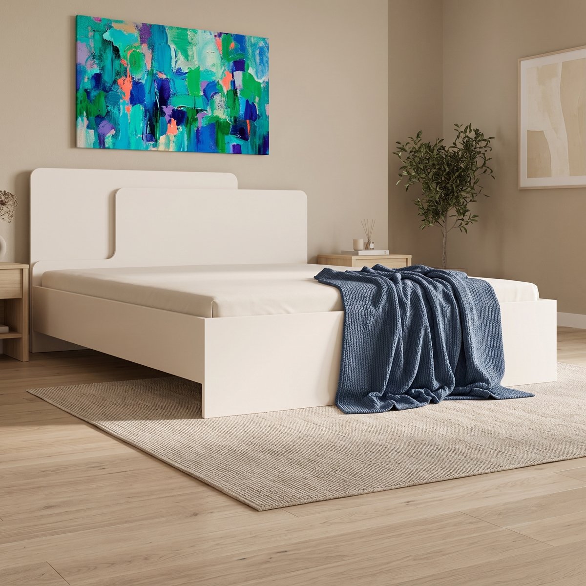 Κρεβάτι διπλό Lucabel pakoworld κρεμ 160x200εκ Βρες το Κρεβάτι διπλό Lucabel pakoworld κρεμ 160x200εκ σε μοναδική τιμή στο clickforshop.gr