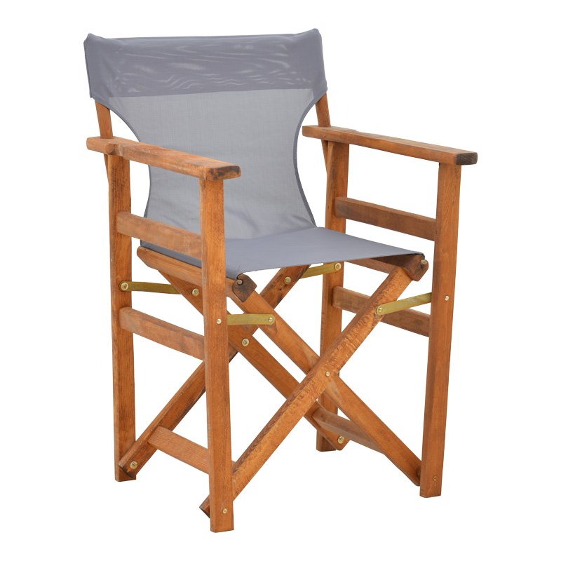Βρες το Καρέκλα-πολυθρόνα σκηνοθέτη Kompa pakoworld μασίφ ξύλο οξιάς καρυδί-πανί Nexus γκρι σε μοναδική τιμή στο clickforshop.gr