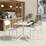 Βρες το Τραπεζαρία Groovy Berdian pakoworld σετ 3τεμ λευκό PP 60x60x76εκ σε μοναδική τιμή στο clickforshop.gr