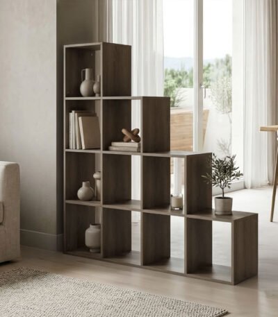 Βρες το Βιβλιοθήκη Scala pakoworld sonoma 129.5x29x129.5εκ σε μοναδική τιμή στο clickforshop.gr