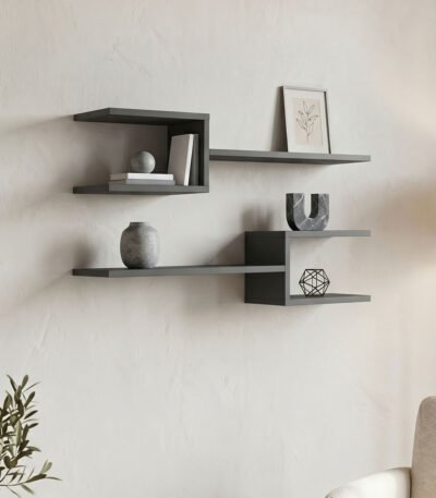 Βρες το Ραφιέρα τοίχου Galler pakoworld ανθρακί 79x19.5x18εκ σε μοναδική τιμή στο clickforshop.gr