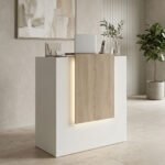 Βρες το Γραφείο reception Zowel pakoworld με led λευκό - sonoma 90x40x110εκ σε μοναδική τιμή στο clickforshop.gr