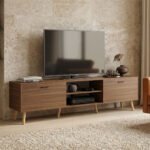Βρες το Έπιπλο τηλεόρασης Gorna pakoworld καρυδί 180x35x48.6εκ σε μοναδική τιμή στο clickforshop.gr