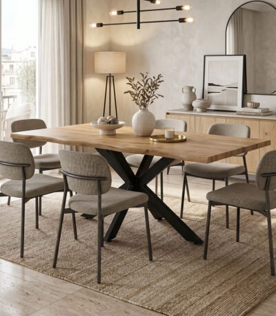 Βρες το Tραπέζι Gilman pakoworld MDF sonoma-μαύρο 180x90x75εκ σε μοναδική τιμή στο clickforshop.gr