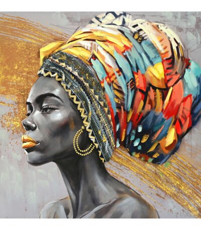 Βρες το Πίνακας σε καμβά Africana I 3D Inart 100x3x100εκ σε μοναδική τιμή στο clickforshop.gr