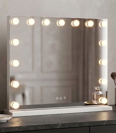 Βρες το Καθρέπτης Led Hollywood pakoworld μέταλλο λευκό 60x12x52.3εκ σε μοναδική τιμή στο clickforshop.gr
