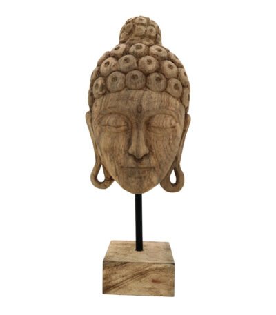 Βρες το Επιτραπέζιο διακοσμητικό βούδας Mask Inart φυσικό μάνγκο ξύλο-μέταλλο 20x18.5x48.5εκ σε μοναδική τιμή στο clickforshop.gr