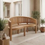 Βρες το Καναπές τριθέσιος Coren pakoworld φυσικό teak ξύλο 150x61x87εκ σε μοναδική τιμή στο clickforshop.gr