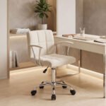 Βρες το Καρέκλα γραφείου Buleco pakoworld μπεζ ύφασμα 56x46x74-86εκ σε μοναδική τιμή στο clickforshop.gr