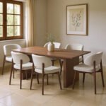 Βρες το Τραπεζαρία Eleganza-Siena pakoworld σετ 7τεμ mdf σε καρυδί-εκρού απόχρωση 180x99x75.8εκ σε μοναδική τιμή στο clickforshop.gr