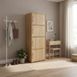 Βρες το Ντουλάπι-στήλη Soline pakoworld σε sonoma απόχρωση 40x34.5x120εκ σε μοναδική τιμή στο clickforshop.gr