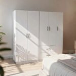 Βρες το Ντουλάπα πεντάφυλλη Athos I pakoworld λευκή 170x42x180εκ σε μοναδική τιμή στο clickforshop.gr