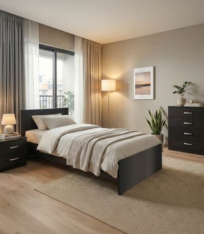 Βρες το Σετ Κρεβατοκάμαρας Athos Wenge με Κρεβάτι 90x190εκ Σετ 3τεμ σε μοναδική τιμή στο clickforshop.gr