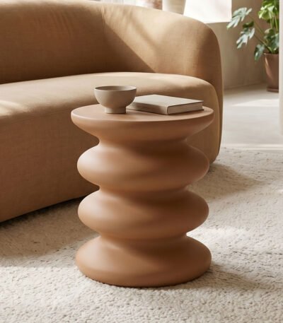 Βρες το Βοηθητικό τραπέζι Jonne pakoworld MGO terracotta Φ40x46εκ σε μοναδική τιμή στο clickforshop.gr