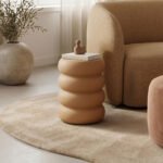 Βρες το Βοηθητικό τραπέζι Venezia pakoworld MGO  terracotta Φ35x46εκ σε μοναδική τιμή στο clickforshop.gr