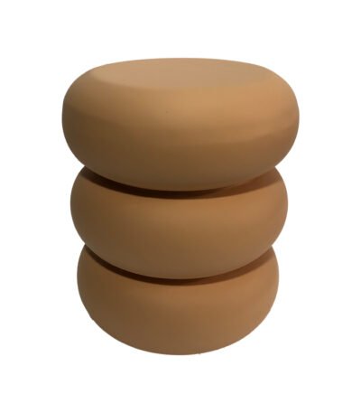 Βρες το Βοηθητικό τραπέζι Zoubi pakoworld MGO  terracotta Φ35x43εκ σε μοναδική τιμή στο clickforshop.gr