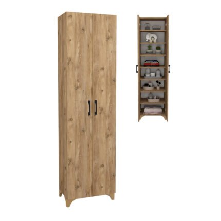 Βρες το Ντουλάπα - Παπουτσοθήκη Lilly Megapap χρώμα pine oak 49x32x178εκ. σε μοναδική τιμή στο clickforshop.gr