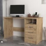 Βρες το Γραφείο εργασίας Eldoris Megapap χρώμα sapphire oak 120x60x75εκ. σε μοναδική τιμή στο clickforshop.gr
