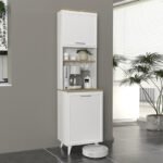 Βρες το Έπιπλο κουζίνας Potter 1 Megapap χρώμα λευκό - rota oak 53