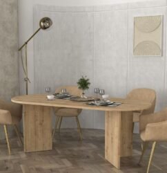 Βρες το Τραπέζι Cortado Megapap χρώμα sapphire oak 200x90x74εκ. σε μοναδική τιμή στο clickforshop.gr