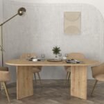 Τραπέζι Cortado Megapap χρώμα sapphire oak 200x90x74εκ. - Image 2