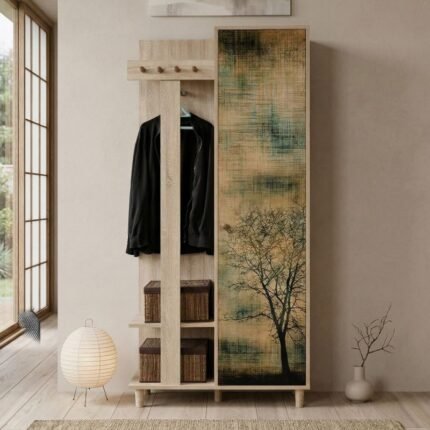 Βρες το Έπιπλο εισόδου Soho Megapap χρώμα sonoma 90x36x194εκ. σε μοναδική τιμή στο clickforshop.gr