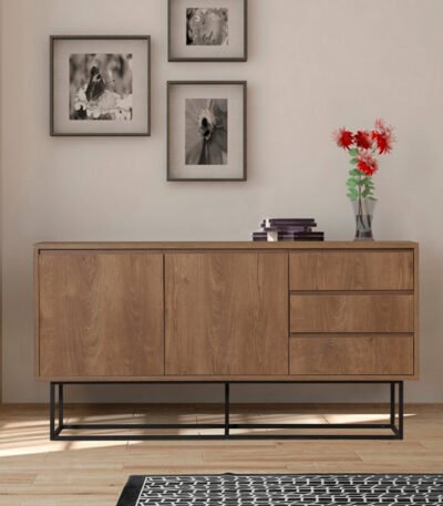 Βρες το Μπουφές Amedeo Megapap χρώμα καρυδί 140x36x72εκ. σε μοναδική τιμή στο clickforshop.gr