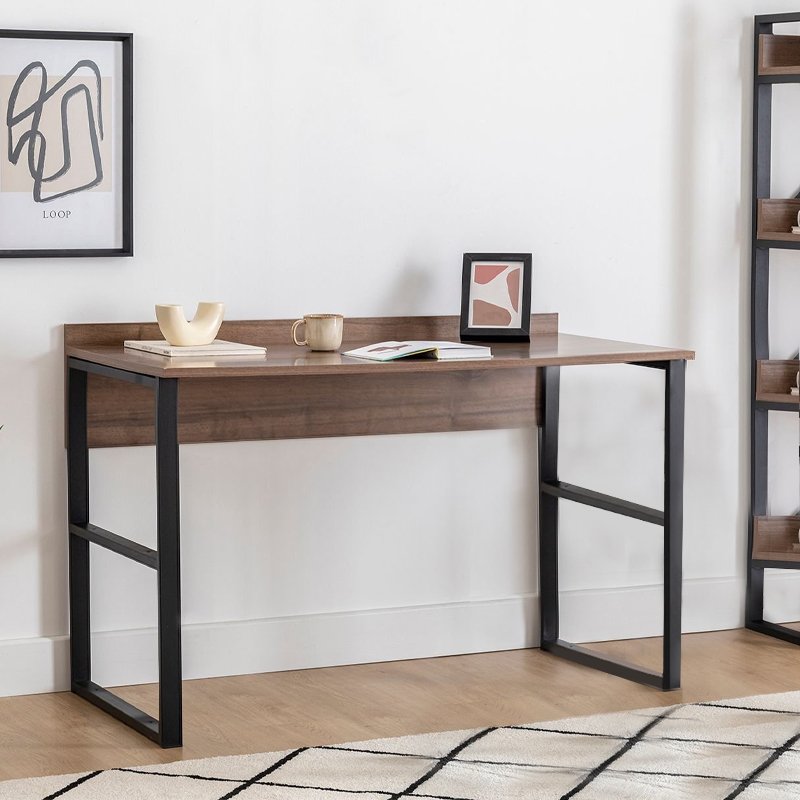 Γραφείο εργασίας Rana Megapap χρώμα καρυδί - μαύρο 120x60x78 Βρες το Γραφείο εργασίας Rana Megapap χρώμα καρυδί - μαύρο 120x60x78