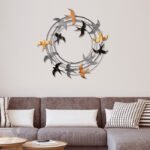 Βρες το Διακοσμητικό τοίχου Spiral Flock Megapap μεταλλικό χρώμα μαύρο - bronze - ασημί 87x87εκ. σε μοναδική τιμή στο clickforshop.gr