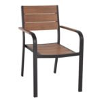 Αγόρασε ΠΟΛΥΘΡΟΝΑ ΑΛΟΥΜΙΝΙΟΥ SAGA ΜΑΥΡΗ ΜΕ POLYWOOD HM5127.03 56x55x85
