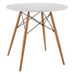 Αγόρασε ΤΡΑΠΕΖΙ MINIMAL ΣΤΡΟΓΓΥΛΟ HM0059.01 MDF ΣΕ ΛΕΥΚΟ-ΠΟΔΙΑ ΟΞΙΑΣ ΦΥΣΙΚΟ Φ80Χ72Υεκ. σε μοναδική τιμή στο clickforshop.gr